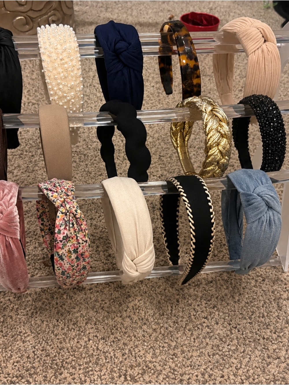 Clear Acrylic headband holder/organizer
